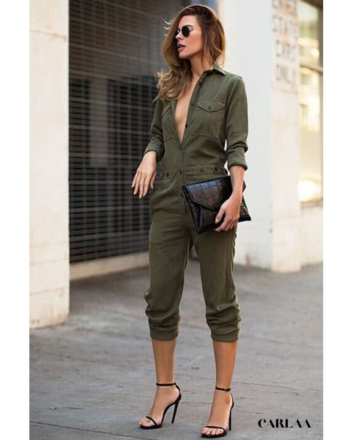 Combinaison Femme Militaire Combishort CARLAA - Main Image