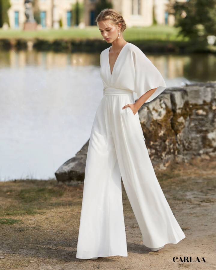 Combinaison Blanche Fluide 9.027.897₫