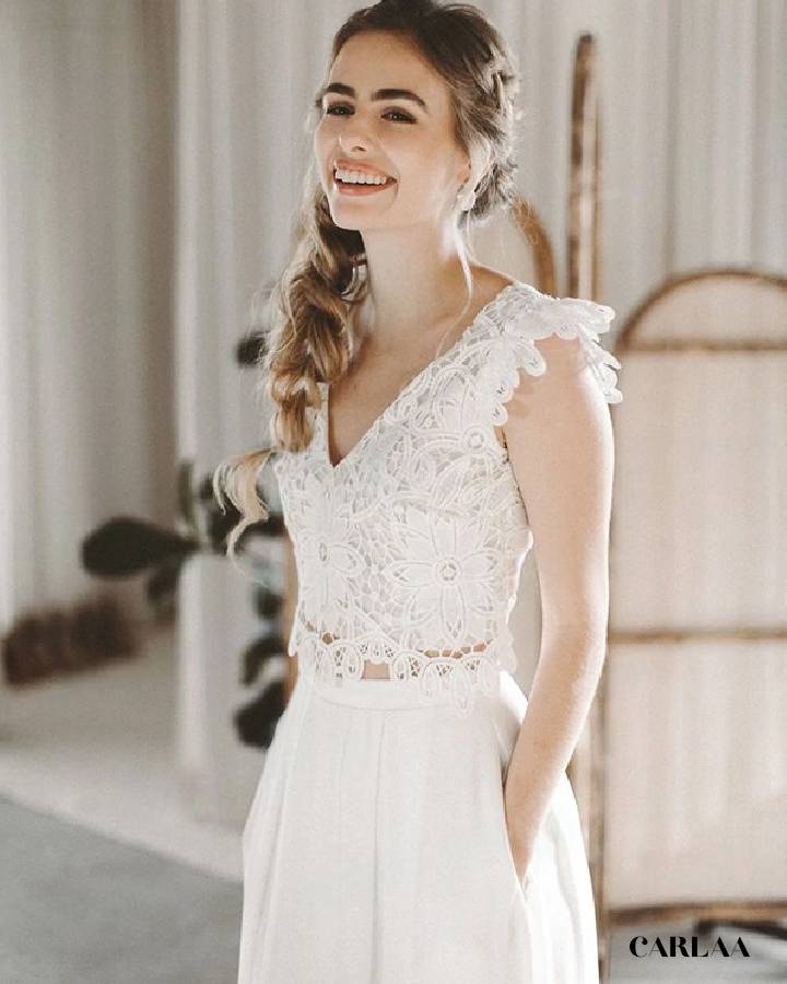 Ensemble pantalon fluide pour mariage – CARLAA