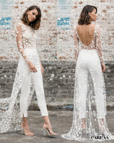 MISSMAO Combinaison Élégante Femme Manches Longues Avec Strass Et Sequins - Robe De Soirée Slim Fit Confortable
