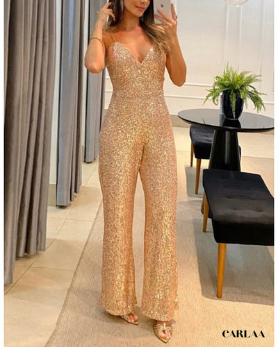 Col V Ample Combinaison Paillettes Femme ZYWUOY - Col V Large Pour Soirée Élégante Robe Mariée Col V Ample Combinaison Paillettes Femme ZYWUOY - Col V Large Pour Soirée Élégante Robe Mariée